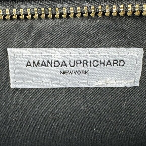 Amanda Uprichard Belt Bag Black Vegan Leather Gold Hardware Travel‎ Purse New - Picture 5 of 13